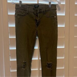 Hudson Women’s olive jeans size 27
